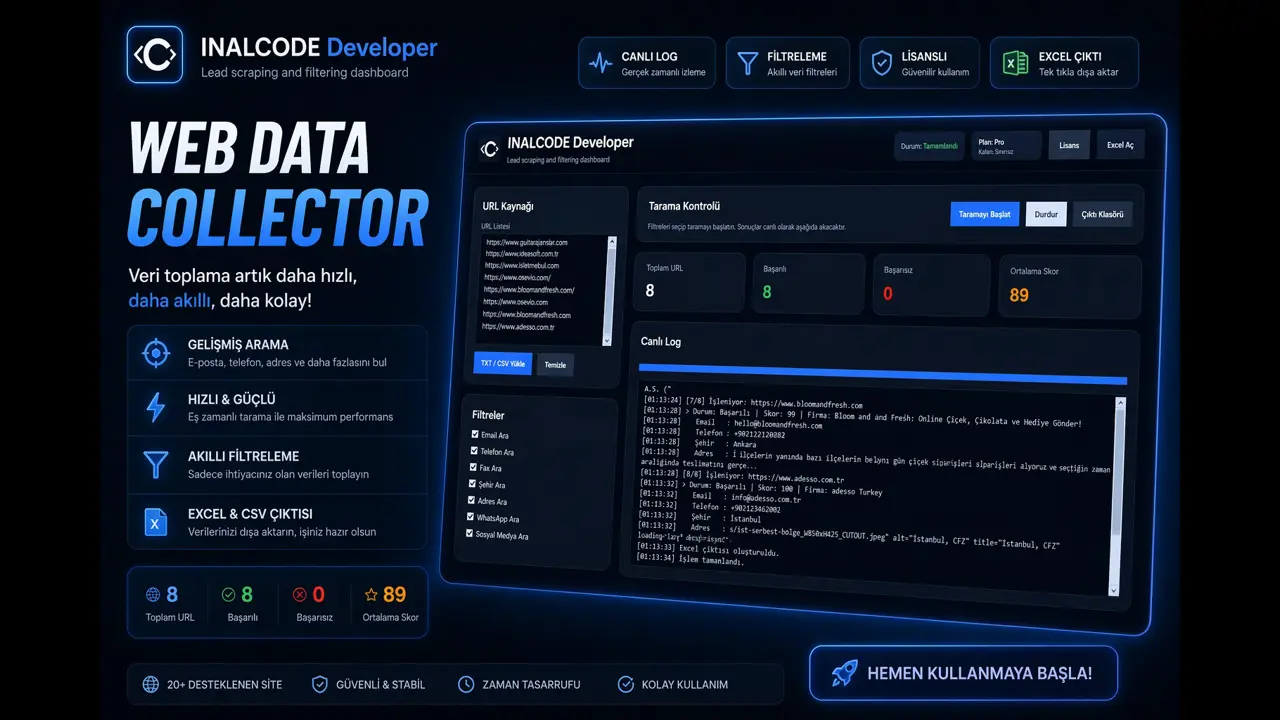 WebDataCollector – Akıllı Veri Toplama Uygulaması