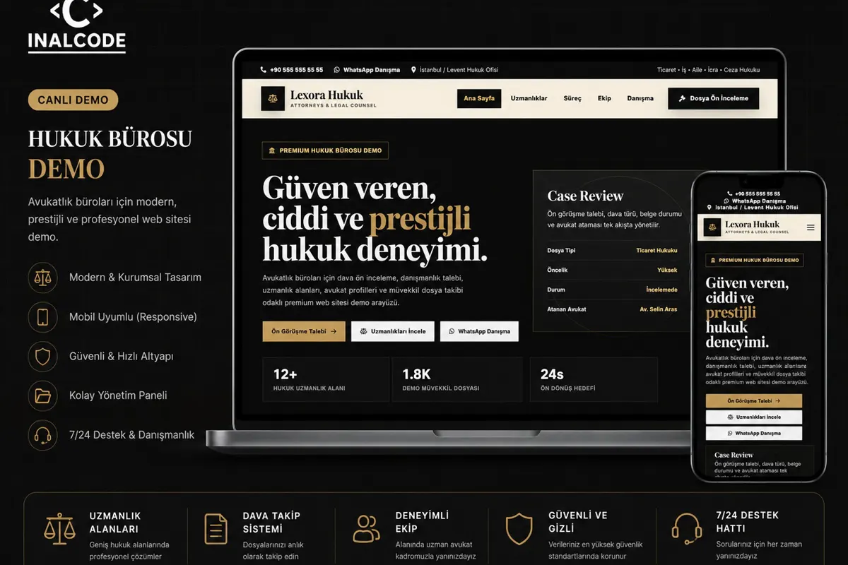 Hukuk Bürosu Web Sitesi Demo